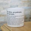 Charger l'image dans la galerie, pot de fleurs personnalisé un titre, un prénom, un surnom