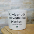 Charger l'image dans la galerie, pot de fleurs personnalisé ici vivent de merveilleuses plantes