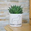 Charger l'image dans la galerie, pot de fleurs personnalisé fan de husky