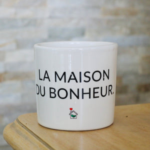 Pot de fleurs - La maison du bonheur.