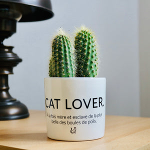 Pot de fleurs personnalisé pour les fans de chats