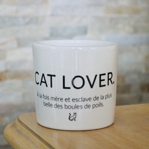 pot de fleurs personnalisé cat lover