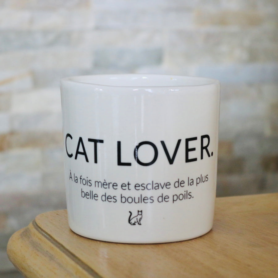 pot de fleurs personnalisé cat lover