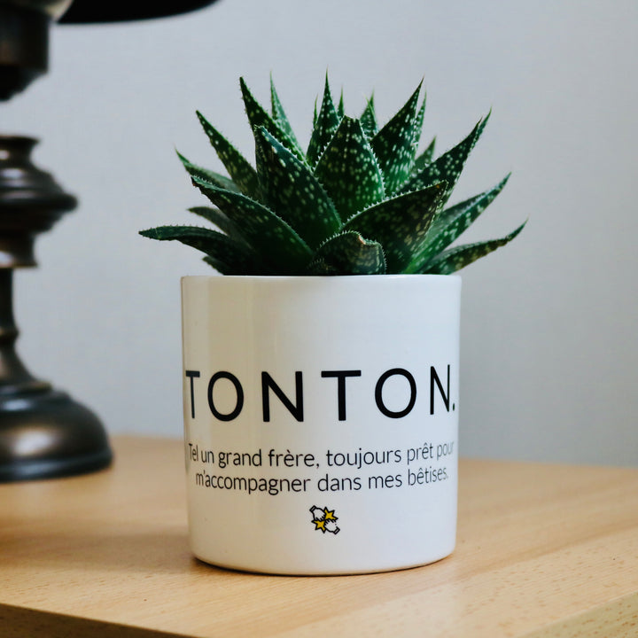 pot de fleurs pour son tonton