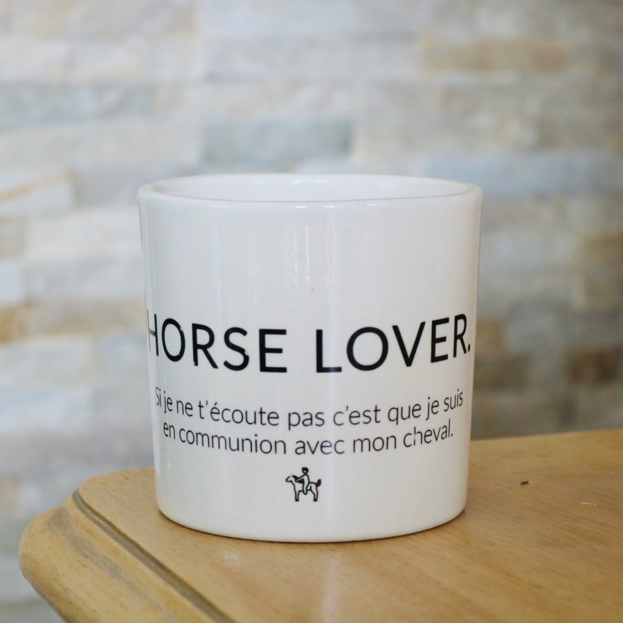pot de fleurs personnalisé horse lover