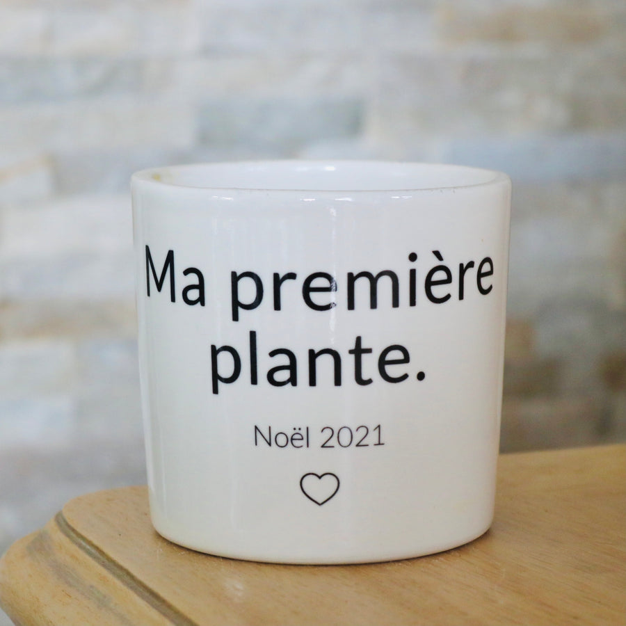 Pot de fleurs - Sa première plante.