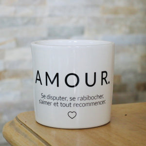 pot de fleurs personnalisé amour