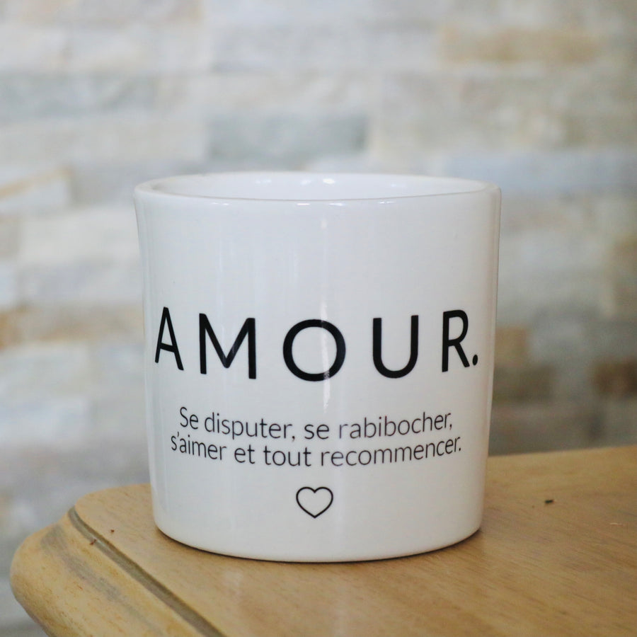 pot de fleurs personnalisé amour