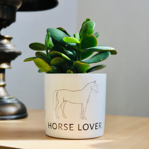 pot de fleurs design de cheval