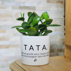 Pot de fleurs personnalisé Tata