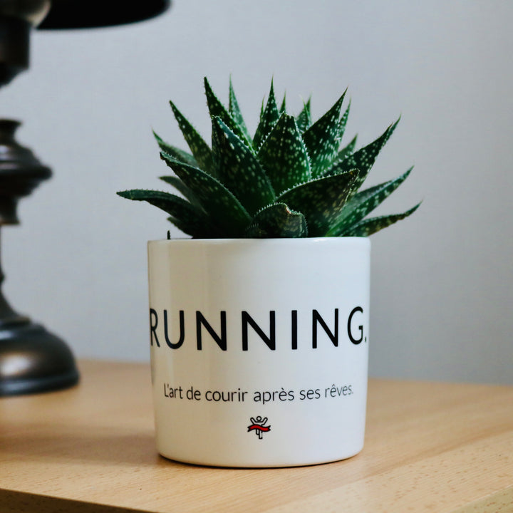 pot de fleurs running