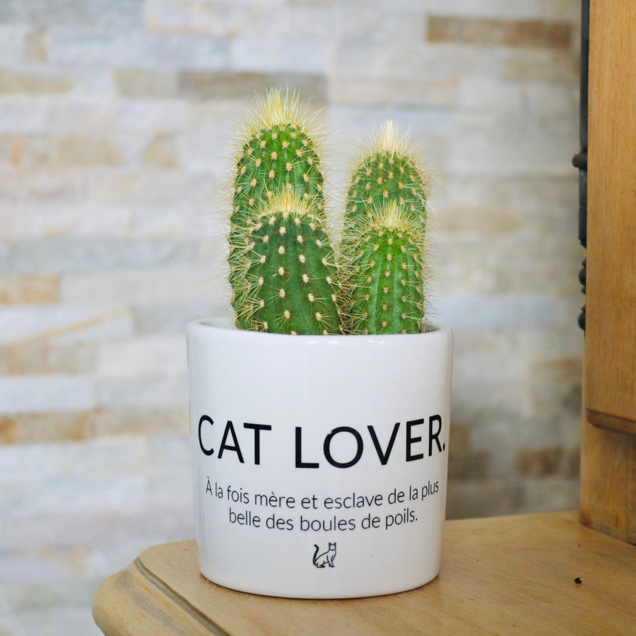Pot de fleurs personnalisé Cat Lover