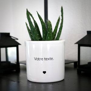 sanoa pots - texte personnalisé