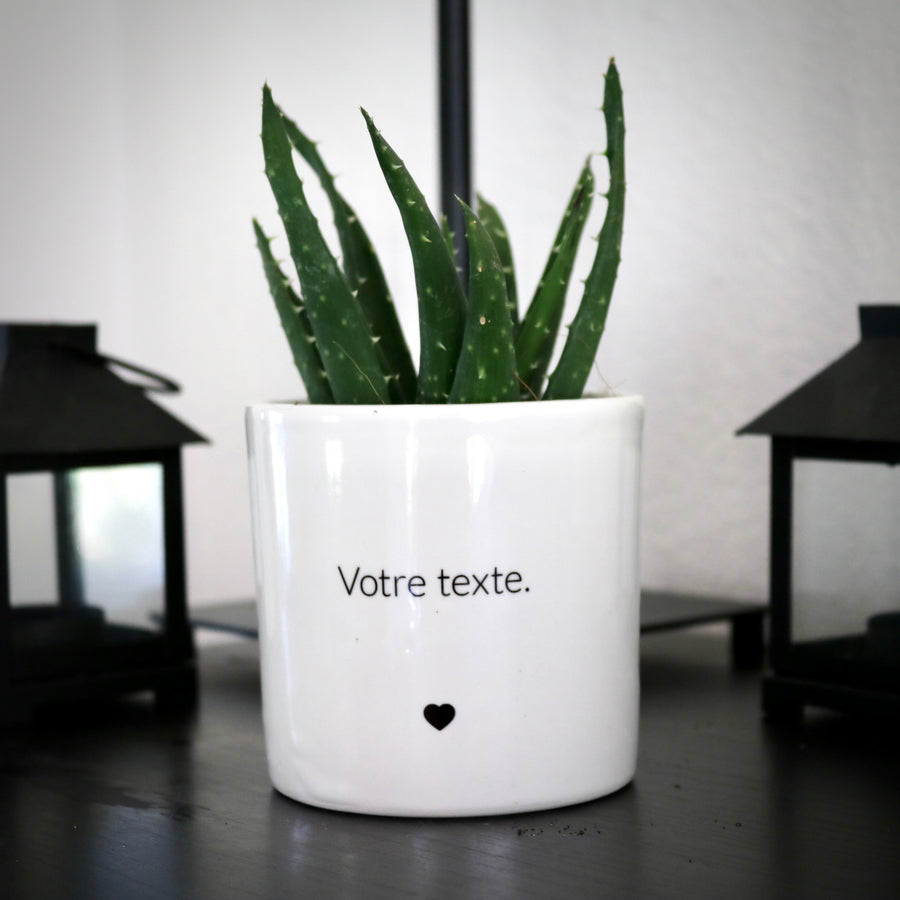 sanoa pots - texte personnalisé