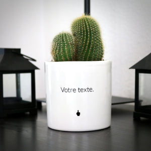 sanoa pots - texte personnalisé