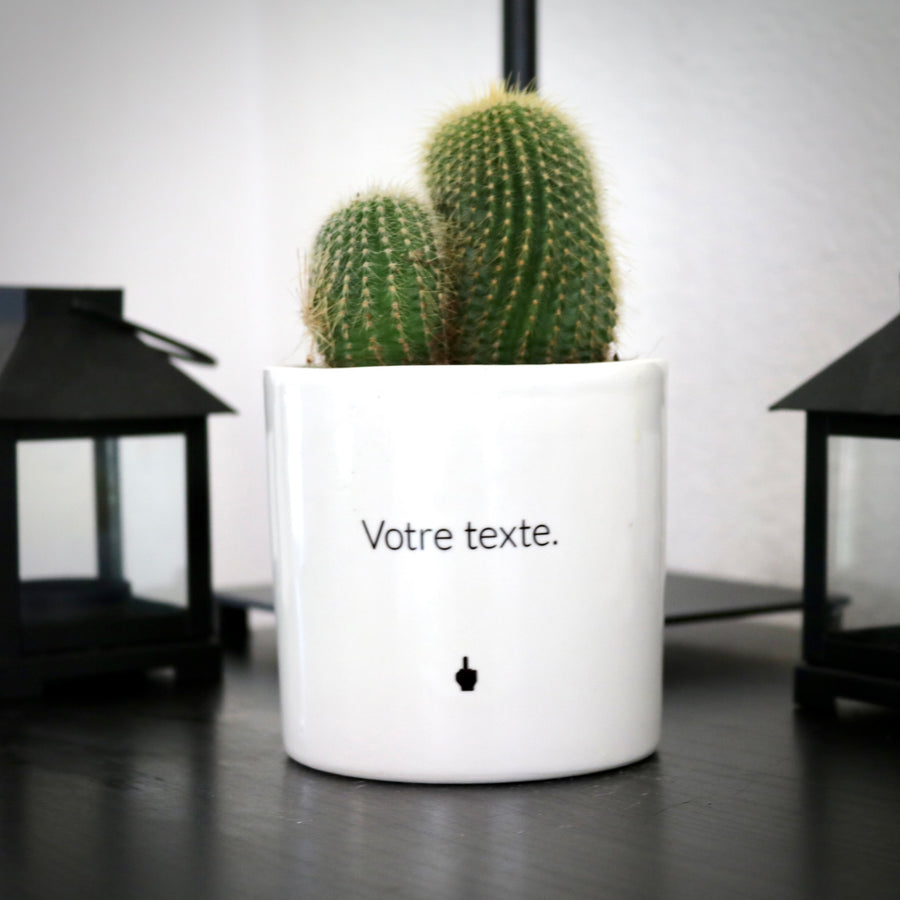 sanoa pots - texte personnalisé
