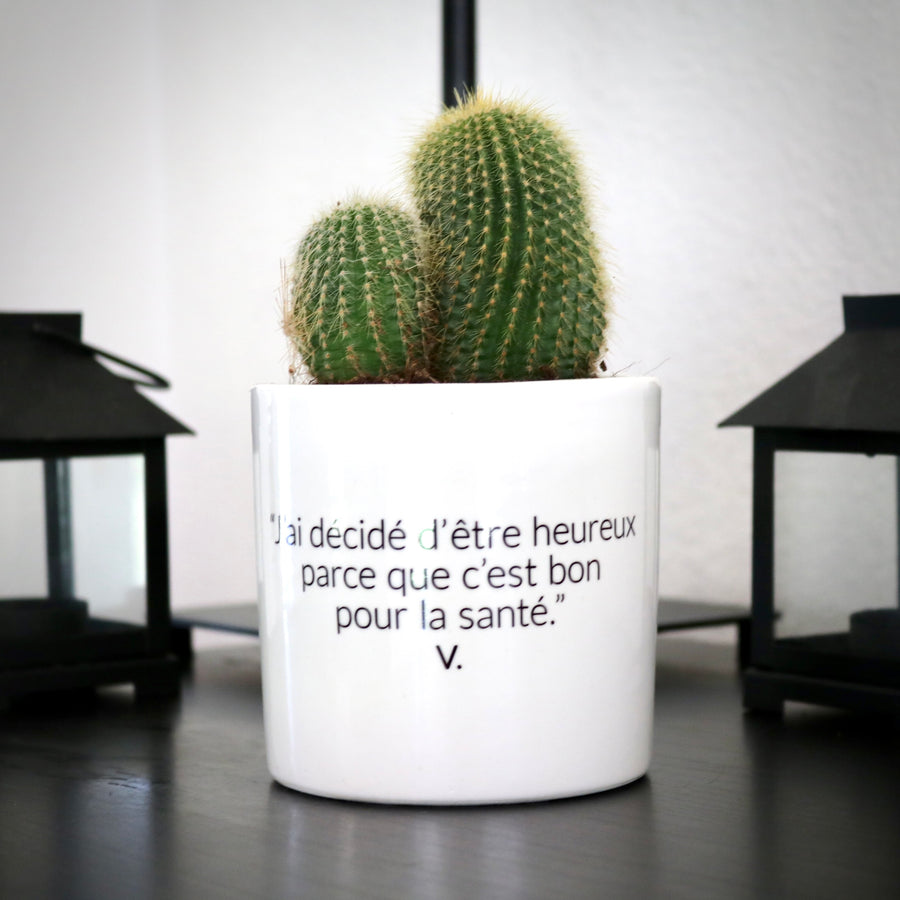 sanoa pots - J'ai décidé d'être heureux parce que c'est bon pour la santé