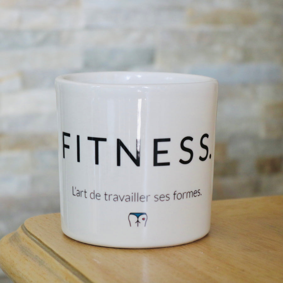 pot de fleurs personnalisé fitness