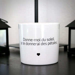 sanoa pots - Donne-moi du soleil, je te donnerai des pétales