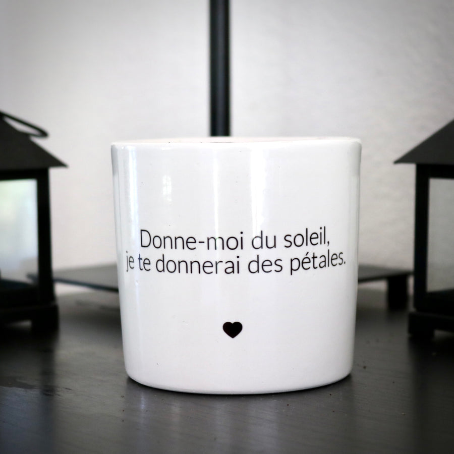sanoa pots - Donne-moi du soleil, je te donnerai des pétales