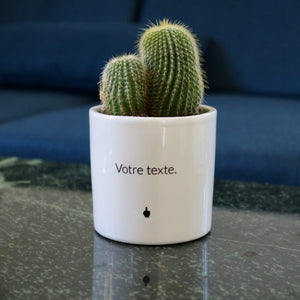 sanoa pots - texte personnalisé