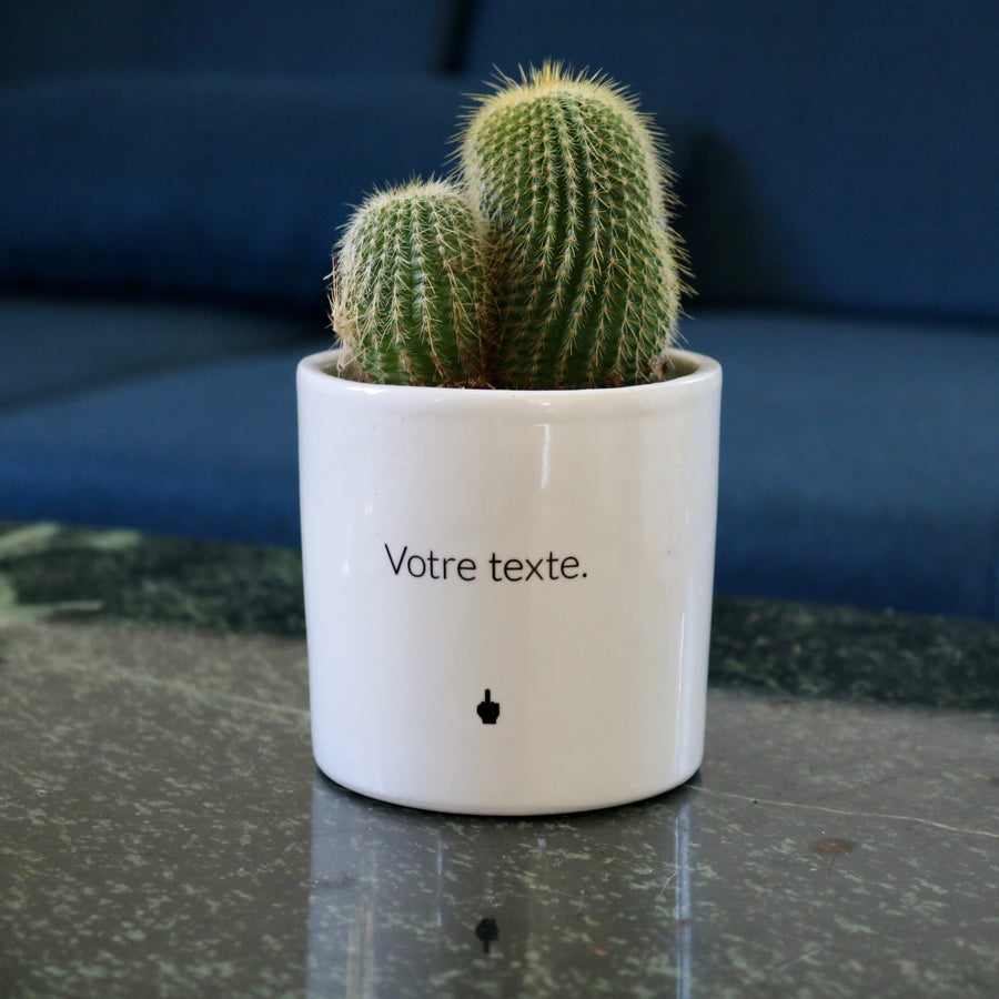 sanoa pots - texte personnalisé