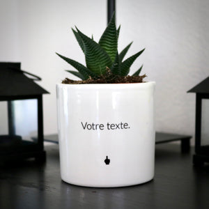 sanoa pots - texte personnalisé
