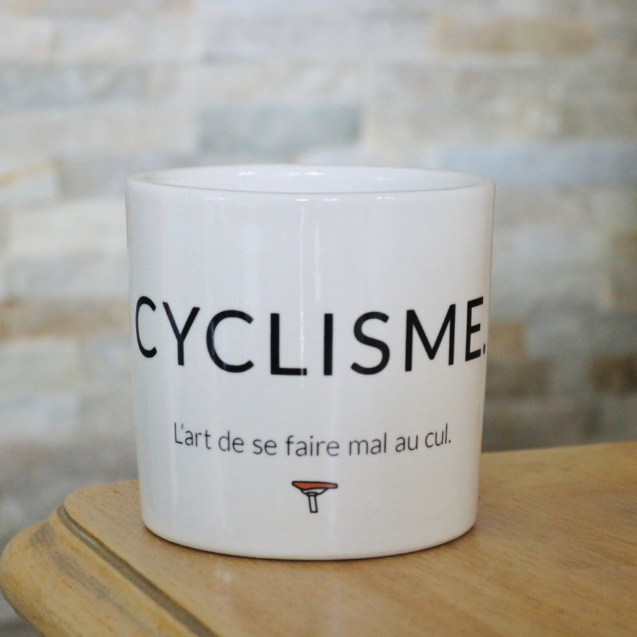 pot de fleurs personnalisé cyclisme