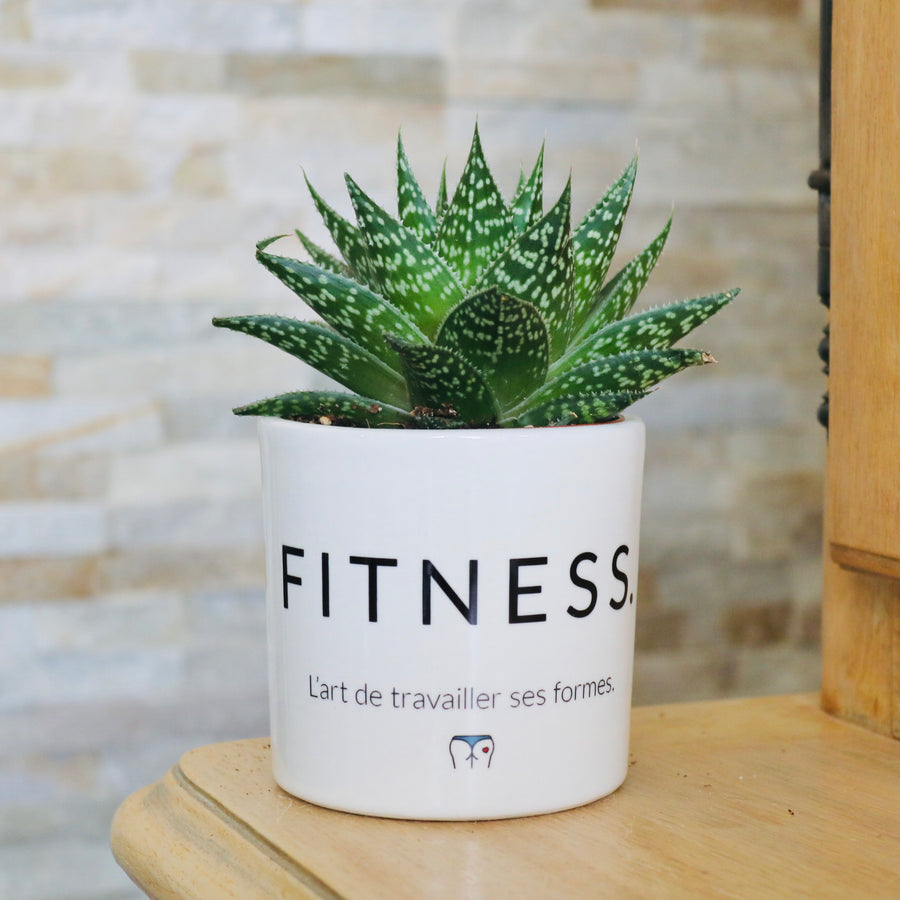 pot de fleurs personnalisé fitness