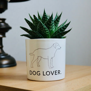 Pot de fleurs personnalisé fan de chien