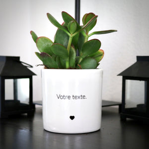 sanoa pots - texte personnalisé