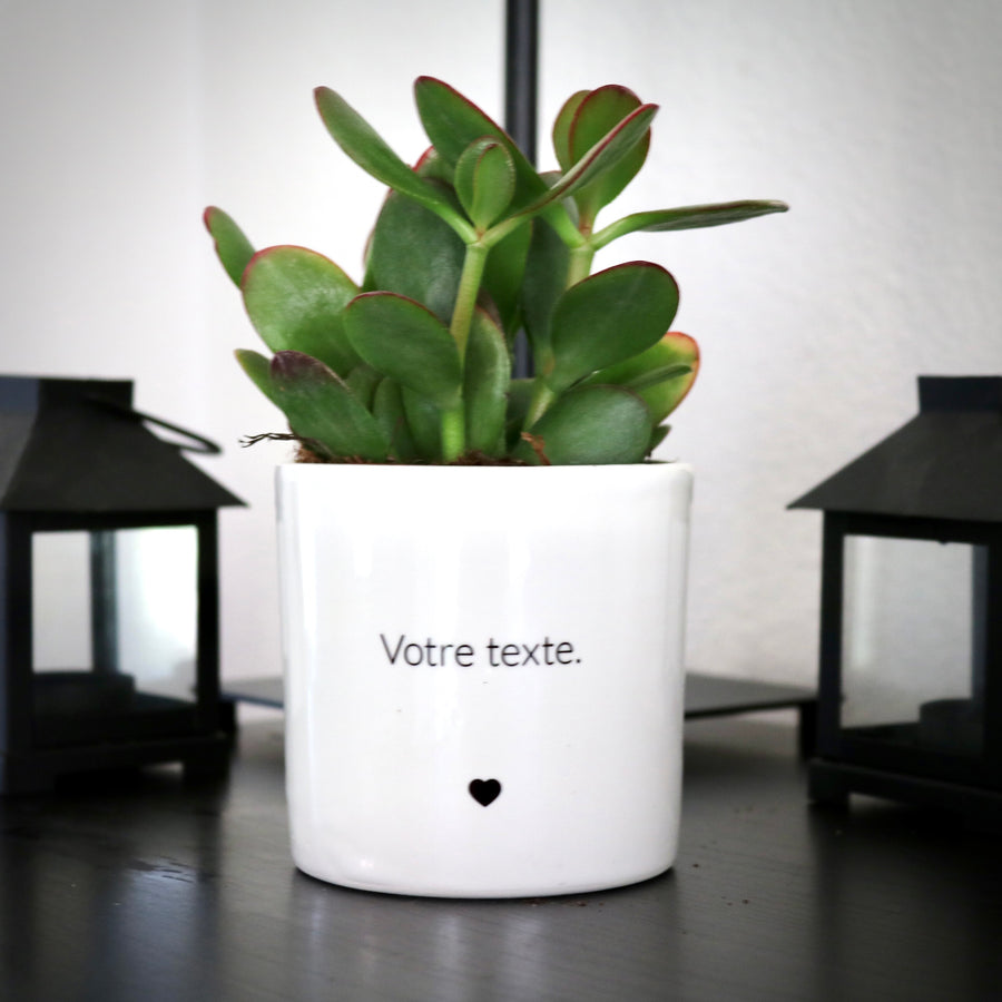 sanoa pots - texte personnalisé