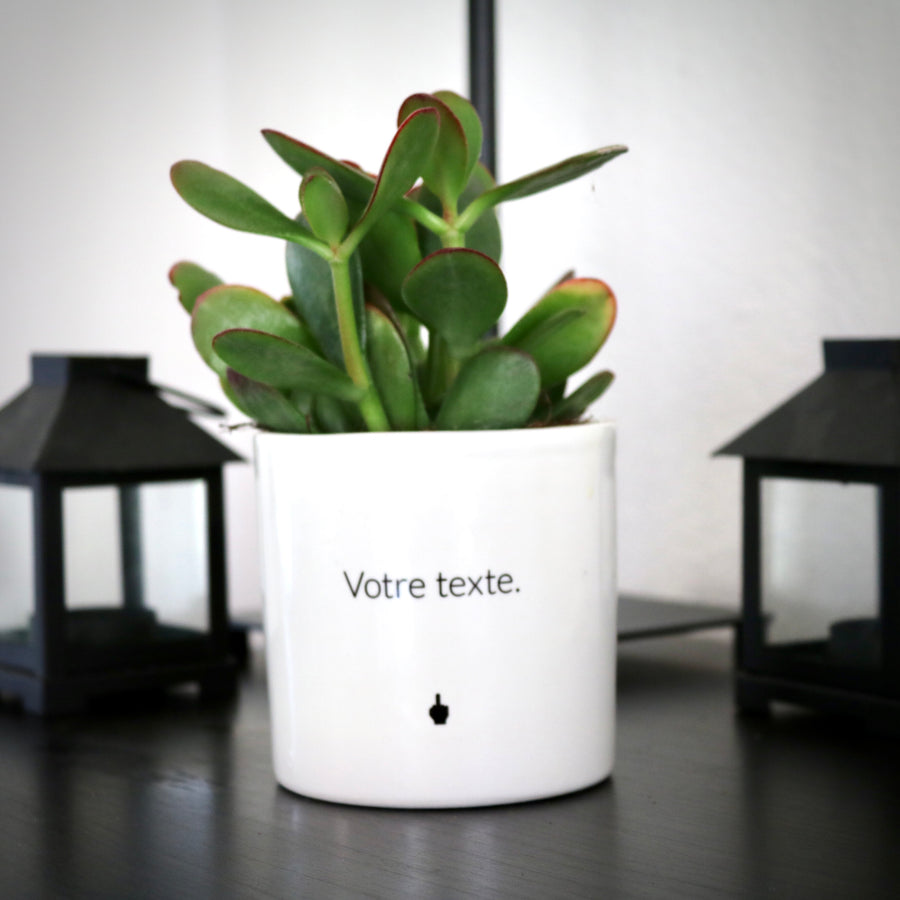 sanoa pots - texte personnalisé
