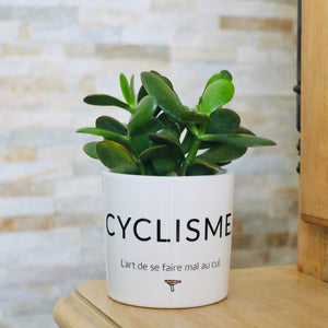 Pot de fleurs - Cyclisme.