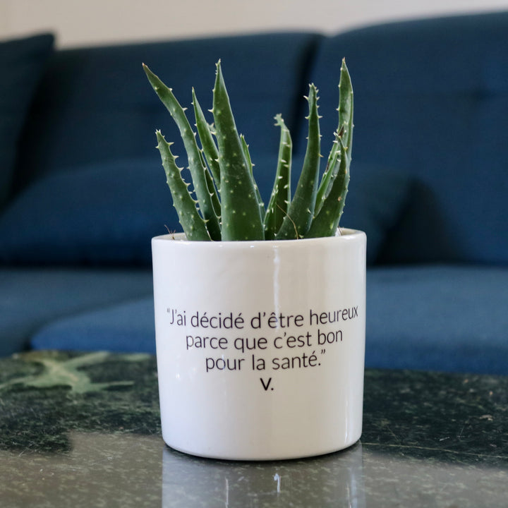 sanoa pots - J'ai décidé d'être heureux parce que c'est bon pour la santé