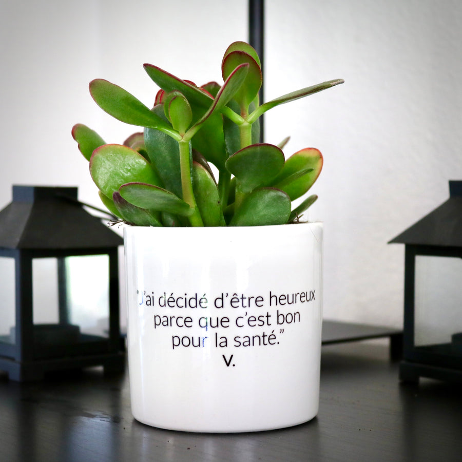 sanoa pots - J'ai décidé d'être heureux parce que c'est bon pour la santé