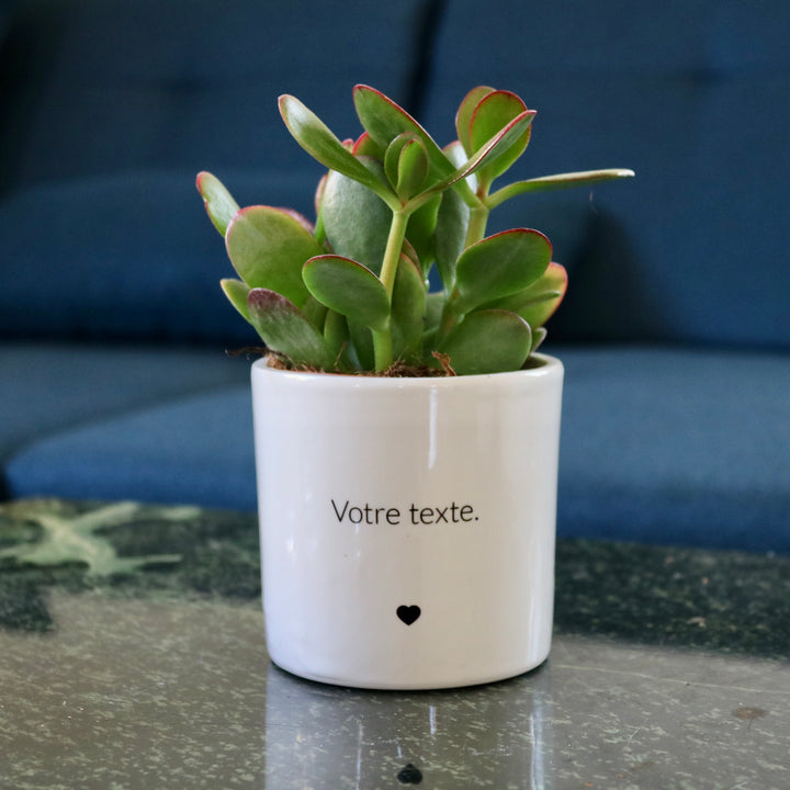 sanoa pots - texte personnalisé
