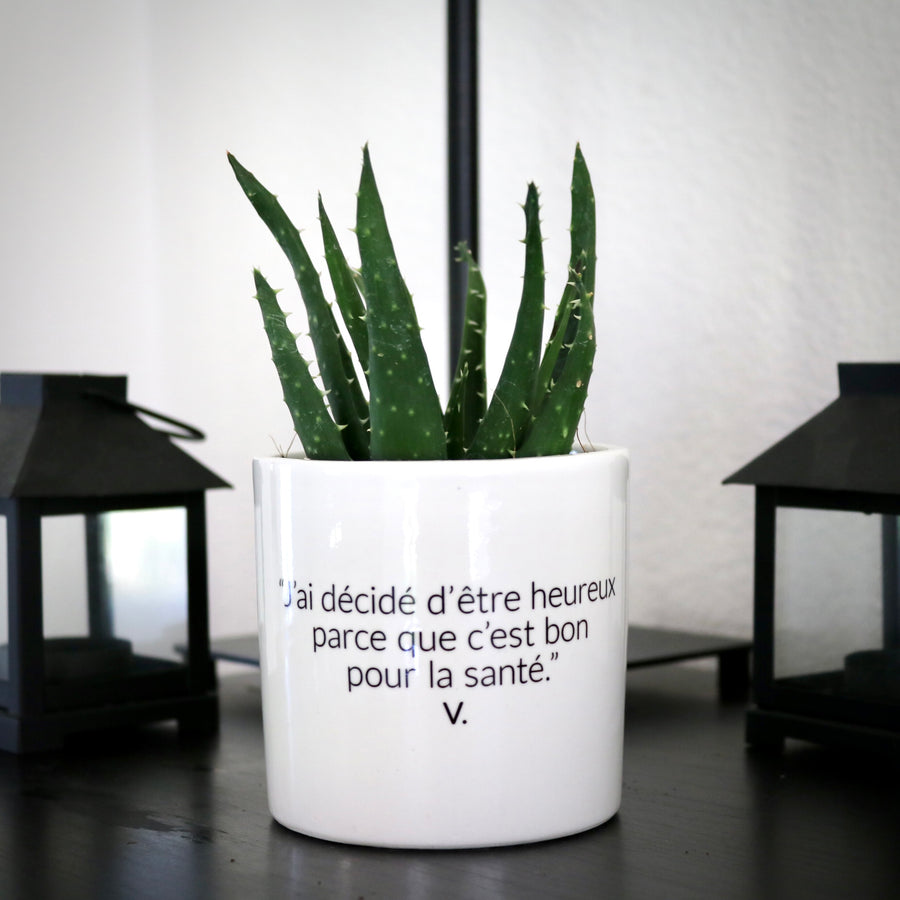 sanoa pots - J'ai décidé d'être heureux parce que c'est bon pour la santé
