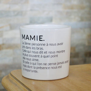 pot de fleurs personnalisé mamie
