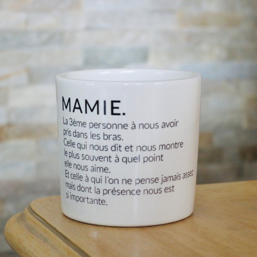 pot de fleurs personnalisé mamie