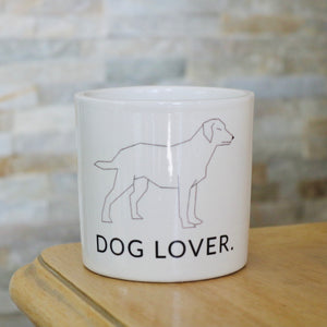pot de fleurs personnalisé dog lover